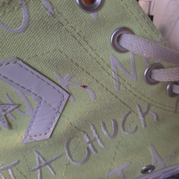 Neon Green High Top Men's Size 10 Not A Chuck  Converse All Star - Picture 5 of 9